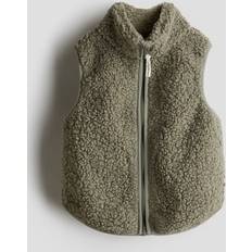 Varmfodrat Västar H&M Vindtät Pileväst Thermolite - Khakigrön