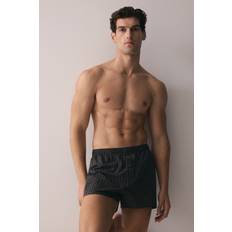 Rutiga Kalsonger H&M Herr Vävda Boxershorts - Mörkgrön/Rutig