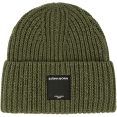 Björn Borg Återvunna material Accessoarer Björn Borg Centre Knit Beanie Mössa Unisex - Grön