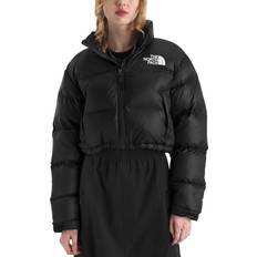 The North Face Kort Nuptse Puffer Jakke Dame - Sort
