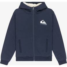 Quiksilver Boys Fleece Sherpa Logo Zip-Up Hoodie