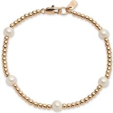 Lauren Ralph Lauren Guld Tone Station Perle Flex Armbånd
