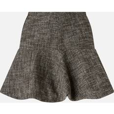 Dam - Sammet Kjolar Pinko Mini Jupe Flanelle - Noir/Marron/Blanc