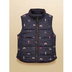 Dragkedja Varmfodrade västar Joules Atwell Navy Horse Reversible Gilet