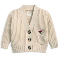 Pocket Cardigans Children's Clothing Mamas & Papas Baby Girls Embroidered Knit Cardigan Cream
