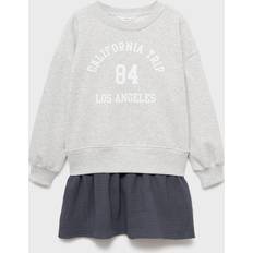 Boys - Cotton Dresses Mango 2 In 1 California Combined Sweat Dress - Grey