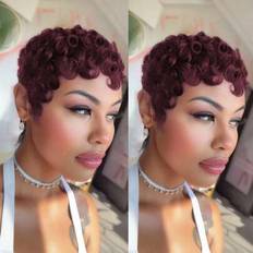 Shein Curly Short Human Hair Wig For Women
