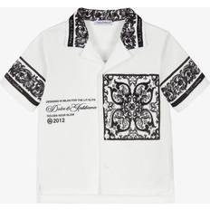 6-9M Shirts Children's Clothing Dolce & Gabbana Baby Boys Majolica Print Piqué Shirt Black/White