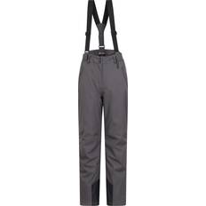 Grey - Women Rain Trousers Mountain warehouse Womens Ladies Chalet Extreme Waterproof Ski Trousers - Grey