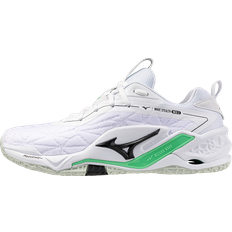 Dam Handbollsskor Mizuno Wave Stealth Neo 2 Innebandyskor - White/Black/Frozen Emerald