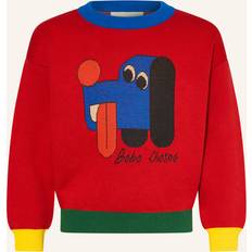 Økologisk bomuld Striktrøjer Bobo Choses Doggy Mate Jacquard Jumper - Red