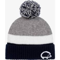 Wool Beanies Tartine et Chocolat Boys Grey Blue Wool Cashmere Knit Hat - Blue/Grey