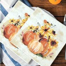 Shein Autumn Flower Pumpkin Printed Tissue Paper 10 20 40 Pcs