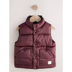 Nylon Varmfodrade västar Barnkläder NEXT Burgundy Red Padded Gilet