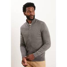Burton Herr Tröjor Burton Mens Long Sleeve Fine Gauge Zip Thru - Grey