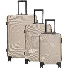 Gold Suitcase Sets Enrico Benetti Louisville Champagner Reisekofferset 3-teilig 91 62 30L