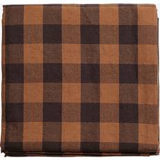 Rutiga Sängöverkast Midnatt Gingham Brun 260 x 260 Sängöverkast Brun