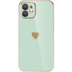 Geni-Store Solid Plating Lens Protection Phone Case
