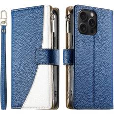 GANGXUN iPhone 15 Pro Max Leather Case Wallet Slots