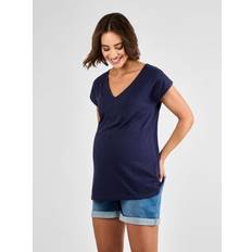 Navy V-Neck Maternity T-Shirt