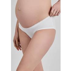 White 3-Pack Lace Trim Maternity Shorts