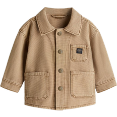 Overskjorte H&M Baby Canvas Overshirt Baby - Beige