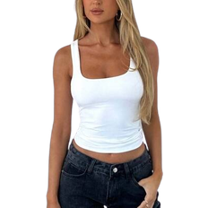 Shein Women's Tank Top Summer Y2K Sexy Young Hot Commuting Versatile Solid Color Top