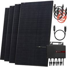 Monokrystallinsk - Vekselretter Solpaneler Solarway Balcony Power Station 2000W Complete Set for Socket with 600-2000W