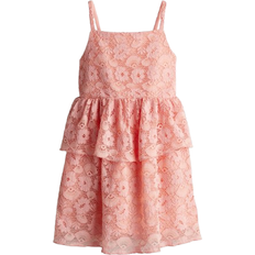Festkjoler Børnetøj H&M Kjole I Blonde Med Flæse - Lyserød