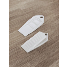 2pcs/Set Door Stoppers For Bottom Of Door On Floor, Door Gaps, Rubber Door Stop Wedge, Sturdy Stackable Door Stops For Carpet Heavy Duty Door For School,Office,Household,Travel,Bag,Organizer,Storage