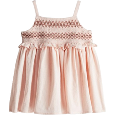 H&M Baby Smockad Klänning - Ljusrosa