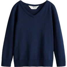 H&M Knitted School Jumper - Navy Blue (0998284001)