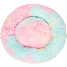 OHS Fluffy Round Calming Pet Bed M Multicolour