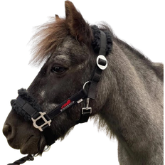 Ridesport Kinnerup Kinnerup Fake fur grime m. glidespænde Sort m. rød X-Full