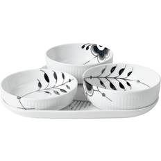 Royal Copenhagen Black Mega Grooved Servering 4st