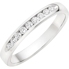Beaverbrooks Half Eternity Ring - White Gold/Diamonds