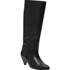 Stilethæl Støvler Anonymous Copenhagen Jasmina 50 Stiletto Soft Calf Suede Leather Støvler - Black