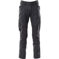 Washable Work Pants Mascot 18379-230 Accelerate Trousers with Kneepad Pockets - Black