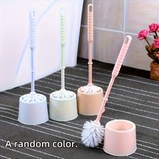 Ergonomic Plastic Toilet Brush Set