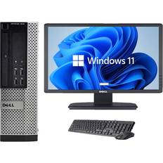8 GB - Tower - Windows 11 Pro Desktop Computers Dell Complete Set 22 in Monitor Optiplex Quadcore i5
