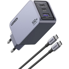 UGREEN Nexode Pro 100W GaN USB-C Oplader USB-C/USB-A USB-C Kabel