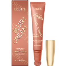 Coral Red Glitter Blush Cream - Radiant Moisturizing Formula