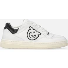 Chaussures Tennis Cuir Logo Logo - Blanc/Noir