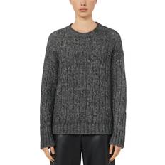 Yoga Jumpers Max Mara Cotton Alpaca Wool Sweater - Grey