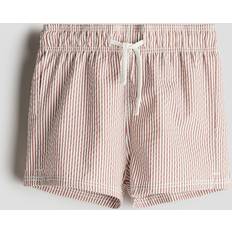 H&M Swimwear H&M Baby Striped Swim Shorts - Brown/White
