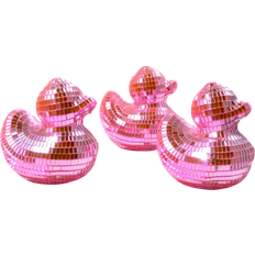 Birthdays Inflatable Decorations Shein 1pc Mirror Mosaic Duck Disco Ball Ornaments Party Decoration Pink