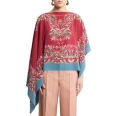 Etro Blomstret Paisley Print Silke Top Jakke - Flerfarvet