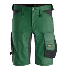 Ingen EN-certificering Arbejdsbukser Snickers Workwear SHORTS 6143 GRØN/SORT 68