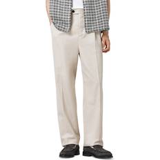 AllSaints Herr Byxor AllSaints Tallis Pleated Straight Fit Pants - Feather Taupe