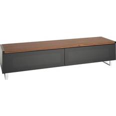 Silver/Chrome TV Benches AVF Panorama Black/Walnut TV Bench 160x37cm